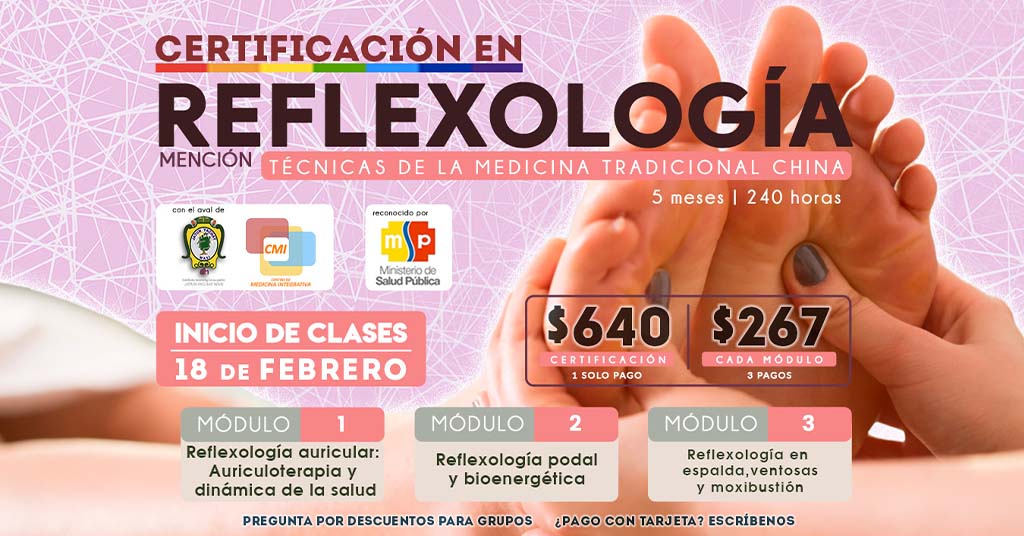 Certificación en Reflexología mención MTC
