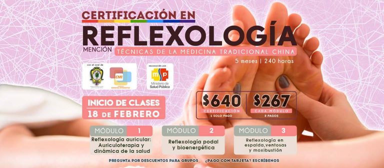Certificación en Reflexología mención en Técnicas de la Medicina Tradicional China blog