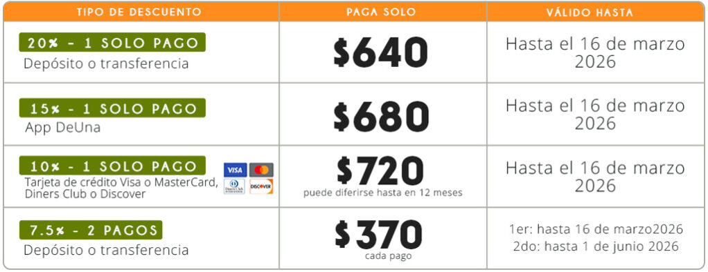 Certificación en Terapias Florales incluye Curso de Terapéutica Descuentos 2026