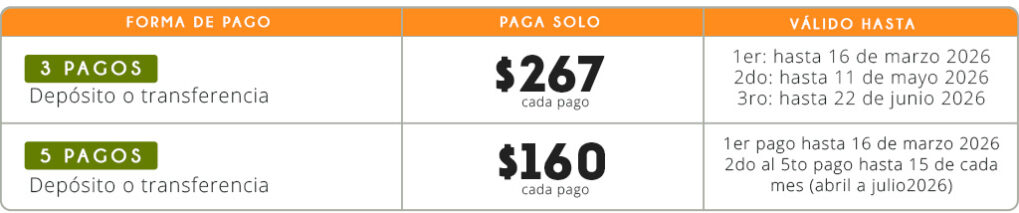 Certificación en Terapias Florales incluye Curso de Terapéutica Formas de Pago 2026